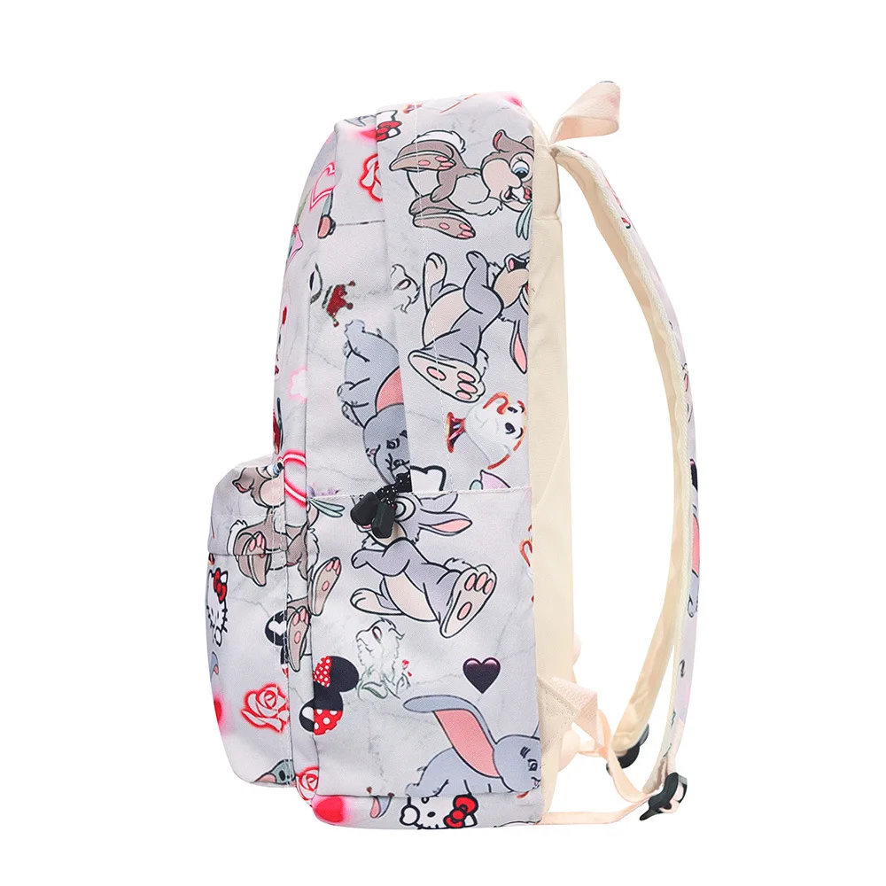 Stitch Disney Canvas Backpack, Student Large Capacity Portable Storage Bag, Lovely Cartoon Stitch Travel Bag, Birthday Gift