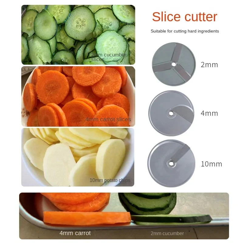 Vegetable Cutter Commercial Canteen Sliced Shredded Diced Integrated Kitchen Small Electric Chopper