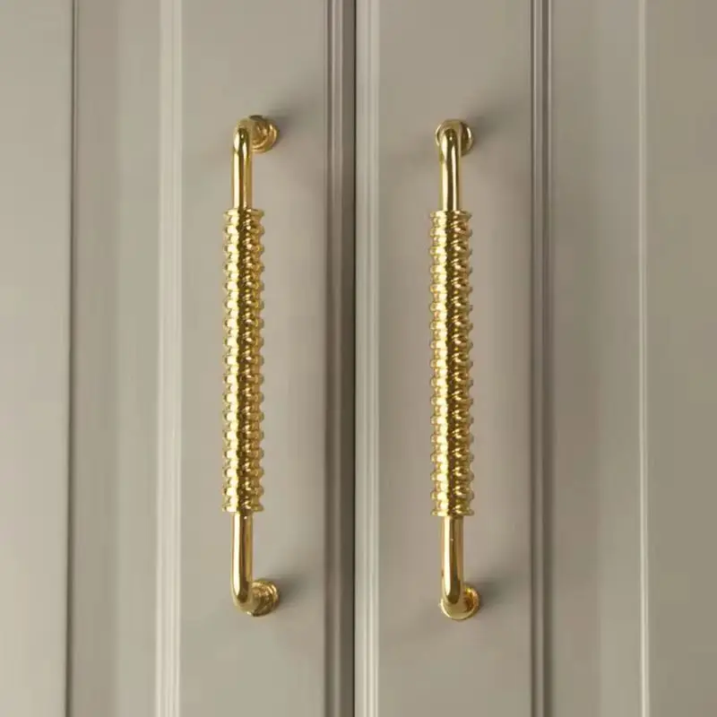 

Elegant 4PCS Solid Brass Furniture Pulls Handles Drawer Knobs Cupboard Wardrobe Kitchen Closet Dresser Wine Cabinet Door Pulls