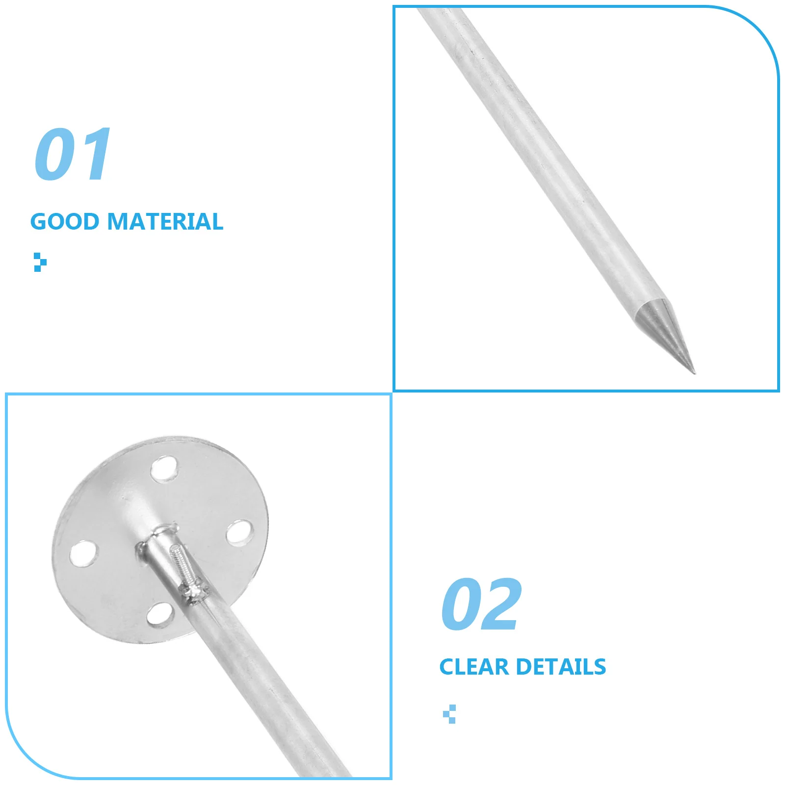 Edelstahl-Außenschutzgerät für Dach, Garten, Villa, einfach zu installierender Donner-Ableiter für