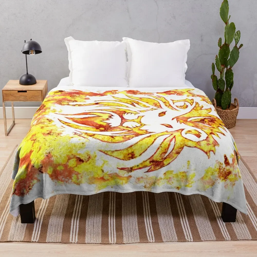 

Fire Lion Throw Blanket No Pilling Soft Warm Blanket for Bed