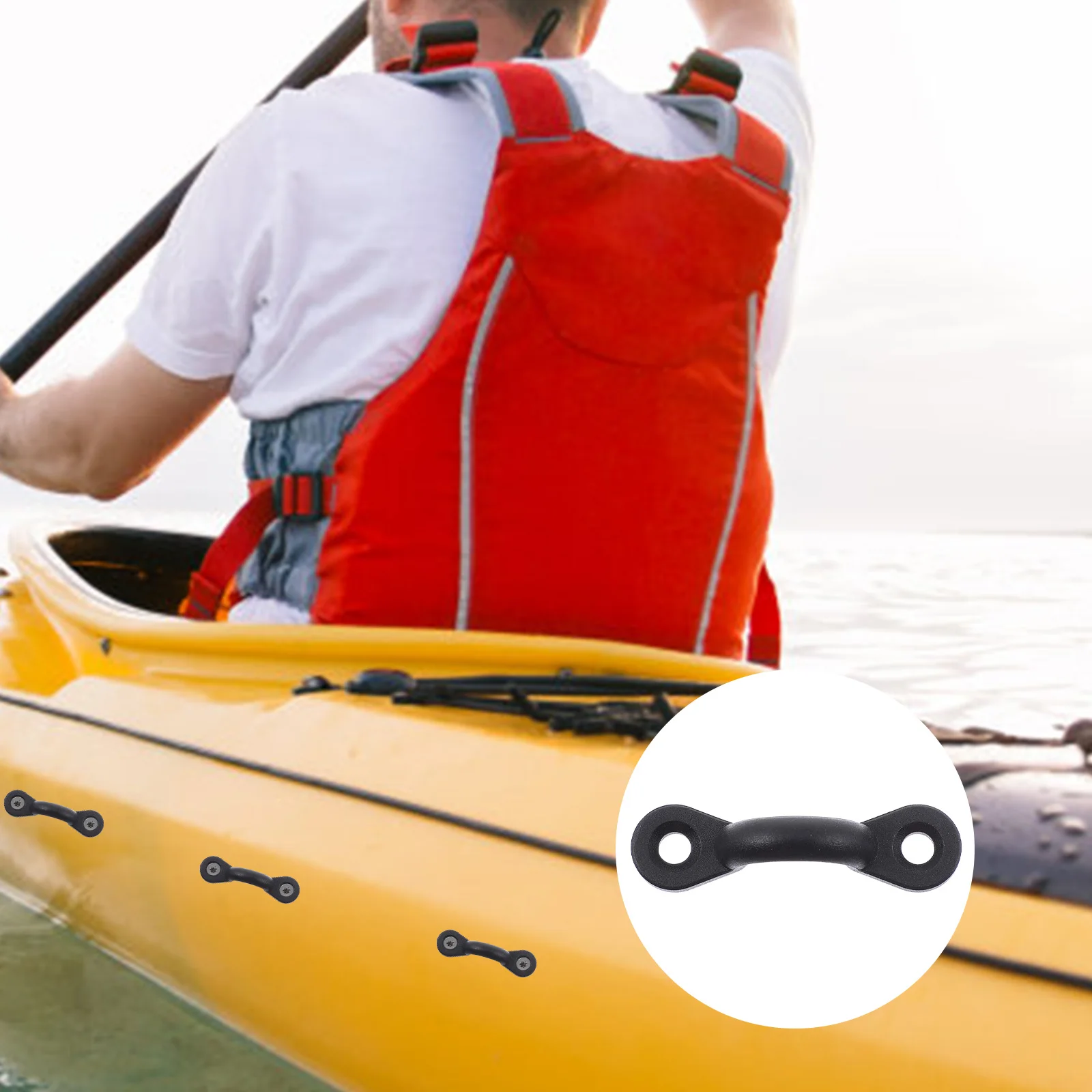 

Marine Elastic Rope Buckle High Strength Nylon Kayak Tie Down Straps Canoe Rafting Accessories Cord Hook Boat Deck Fastener