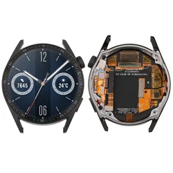 Dual Cable Edition LCD Screen and Digitizer Full Assembly With Frame for Huawei Watch GT 3 46mm JPT-B19