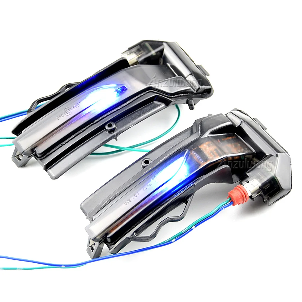 

2Pcs LED Dynamic Turn Signal Light Car Side Rear View Mirror Indicator Sequential Blinker Lamp Fit for Audi Q3 F3 Model 18-19