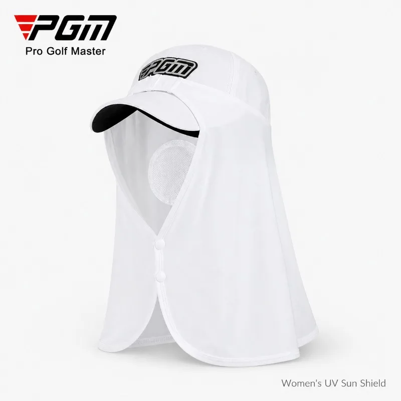 PGM Golf Sun Hat with Neck Flap for Women UV Protection Cooling Face Cover Breathable Ice Silk Sun Shield Scarf