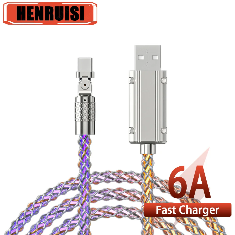 6A USB C Data Cable USBA to Type C Data Transmission Mobile Phone Charging Cable For Xiaomi 13 Huawei Samsung Andriod Data Cable