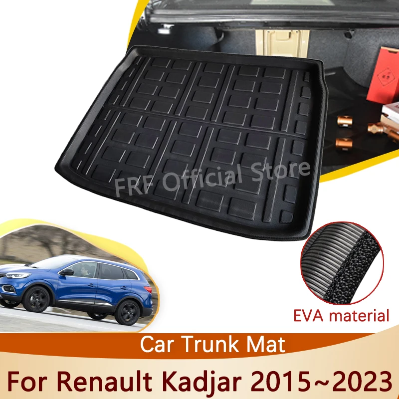 

Auto For Renault Kadjar 2015~2023 2021 2020 2019 2018 2016 Accessories Trunk Mat Floor Tray Waterproof Liner Cargo Boot Carpet