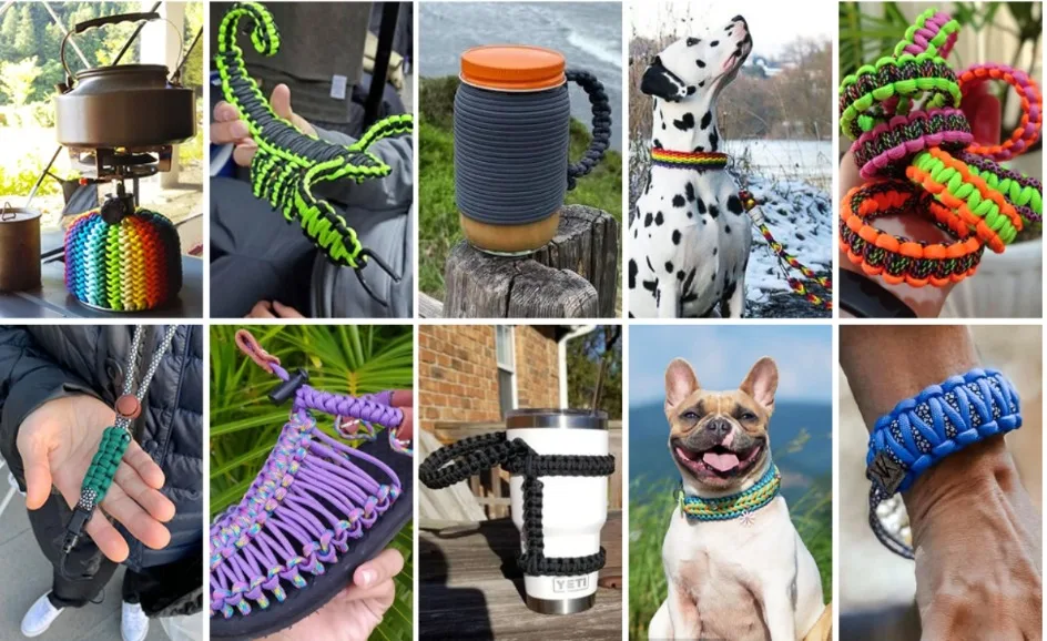 7 Kerne 550 Paracord-Schnur 5 15 30 m Durchmesser 4 mm für Outdoor-Camping-Überlebens-Lanyard Fallschirmseil Wanderzelt-Zubehör – Detail 4