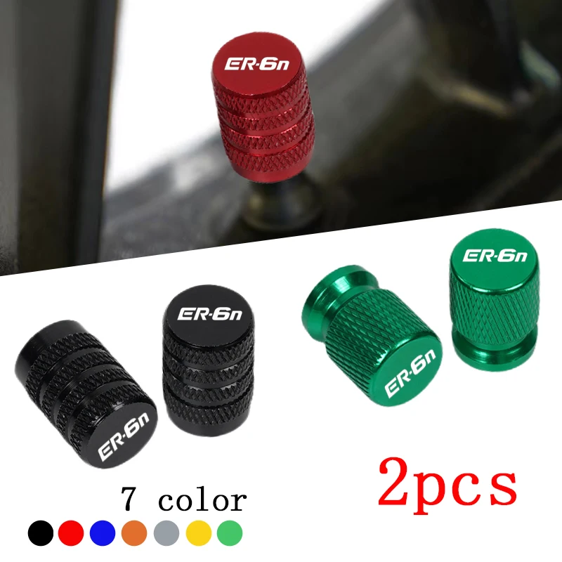

2pcs Motorcycle CNC Aluminum Tire Valve Air Port Stem Cover Caps For Kawasaki Ninja ER-6N 2006-2018 ER6N ER 6N Accessories