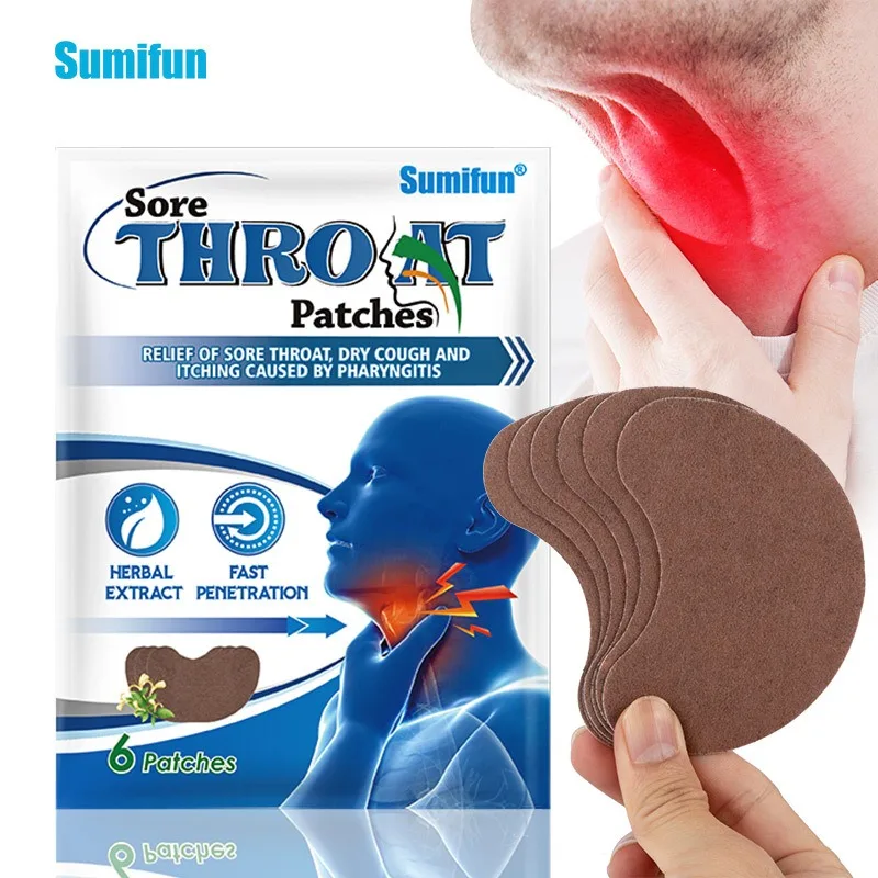 

Throat Patches Throat Health Patch Sore Throat Dry Throat Sound Dumb Discomfort Acupoint Massage Patch