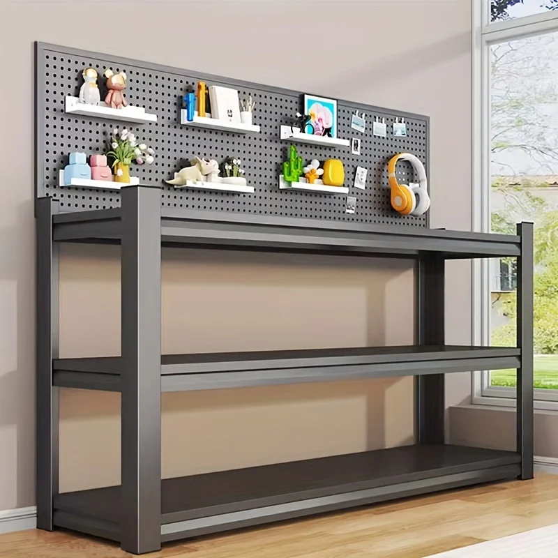 

3-tier Adjustable Metal Kitchen Storage Rack, 900 Lb Capacity, 13.8"D X 27.6"W X 31.4"H, Black - Perfect for Kitchen, Warehouse