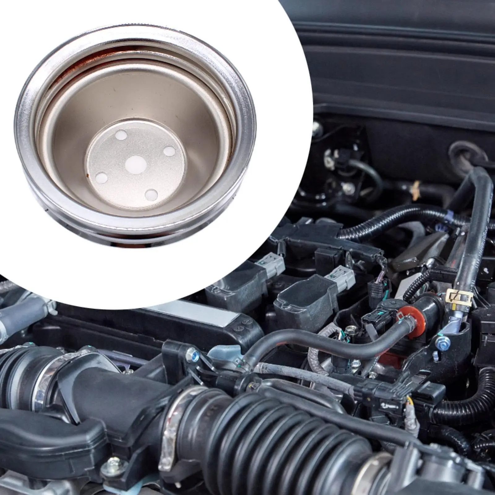 Water Pump Pulley Water Pump Shaft Size 5/8" Compatible for Chevy 302