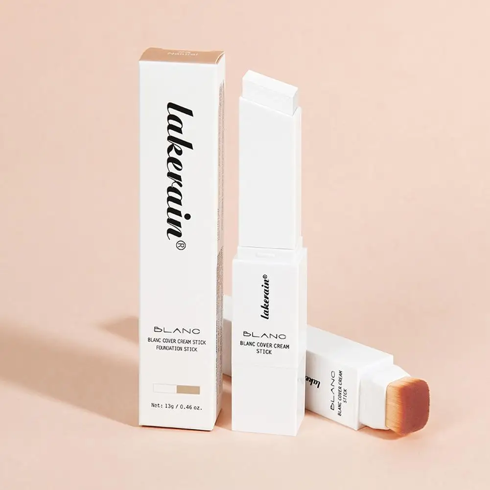Color Changing White Foundation Concealer Stick Blanca Korean Makeup Base Natural Foundation High Coverage Face Color Corrector