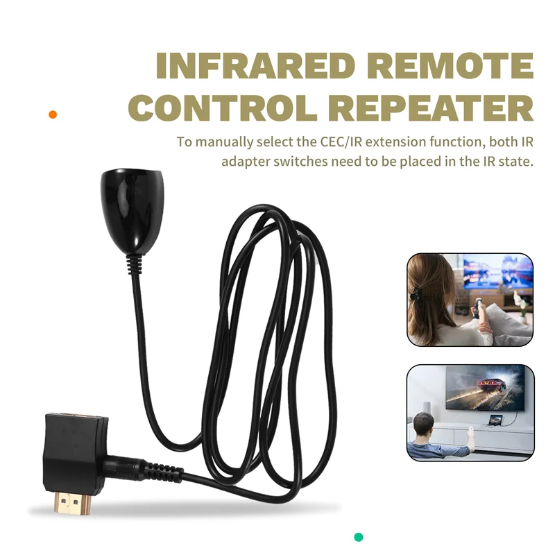 A32T-Remote Control Adapter Player Infrared Extension Cable For HDIM-Compatible Set-Top Box Remote Control Player