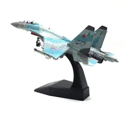 Metal Alloy Russian SU-35 Fighter 1/100 Scale Simulation Model Plane Model Toy Collectible Miniature Toy Replica Fighter Model