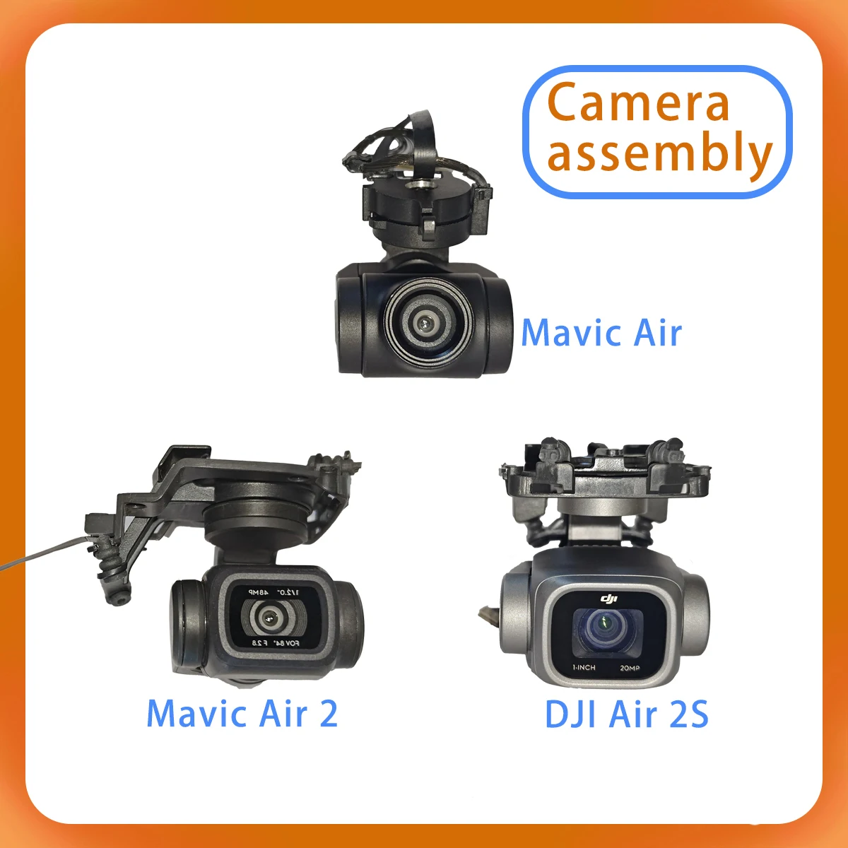 Mavic Air2/2S gimbal camera, shaft arm, lens frame, pitch yaw motor, PTZ cable, suitable for DJI AIR2 series repairs