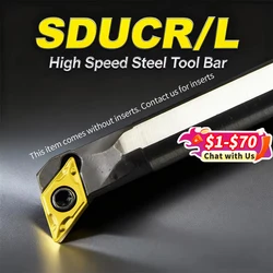 H08K-SDUCR07 H10K-SDUCR07 H12M-SDUCR07 H16Q-SDUCR07 High Speed Steel Turning Tool -SDUCR Bar Turning Holder Cutter Bar CNC Lathe