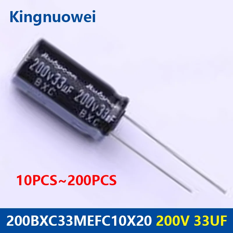

Конденсатор BXC 200 В 33 мкФ 200BXC33MEFC10X20 10*20 Конденсатор 33 мкФ 200 В