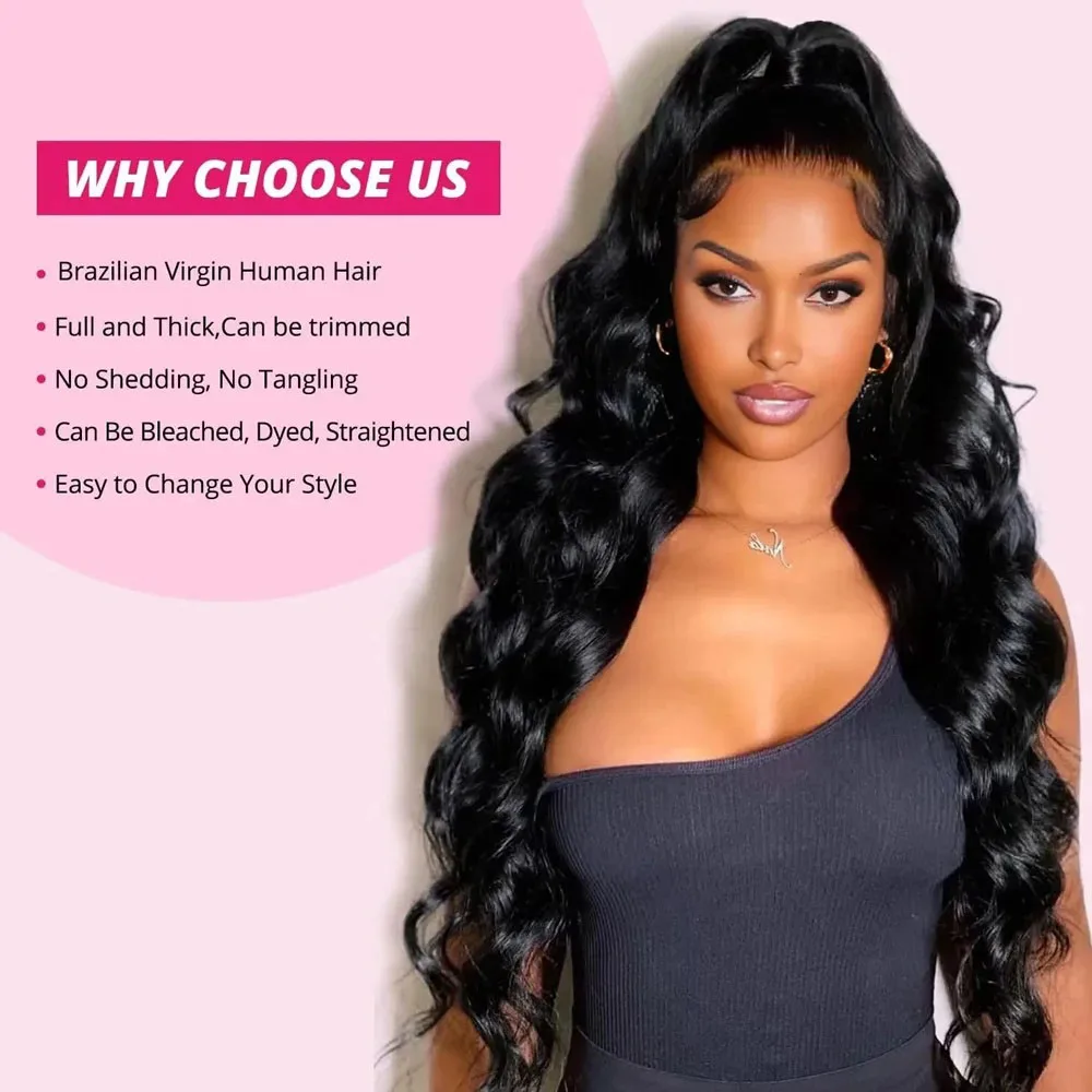 30 40Inch 3 4 Bundle Loose Body Wave Bundles Unprocessed Human Hair 16A Raw Hair Bundles Extensions Brazilian Natural Black
