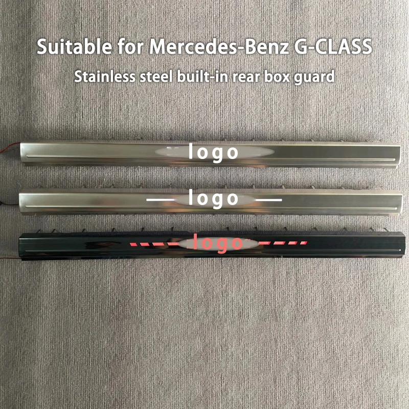 Stainless steel built-in rear box guard, replace the suitable for 19-24 year Mercedes-Benz G-CLASS stainless trunk light w464