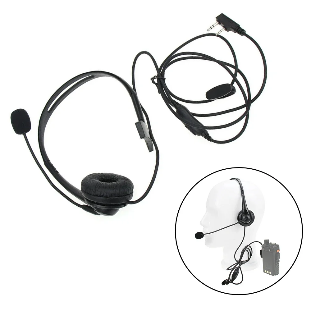 Earbud Microphone 2-pin PTT Headset For Noisy Environments Tested Quality Control K-type 2-pin Connector For Quansheng TG Series