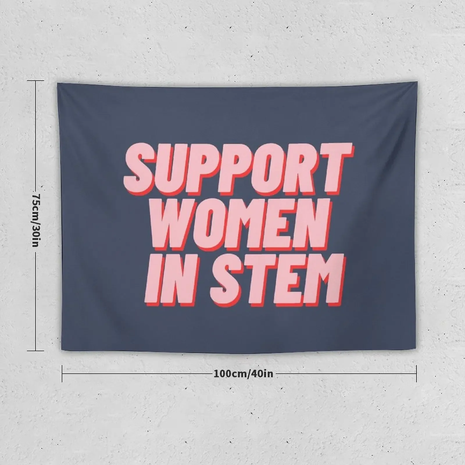 Support Women In Stem Tapestry Room Decorating Aesthetic House Decoration Tapestry