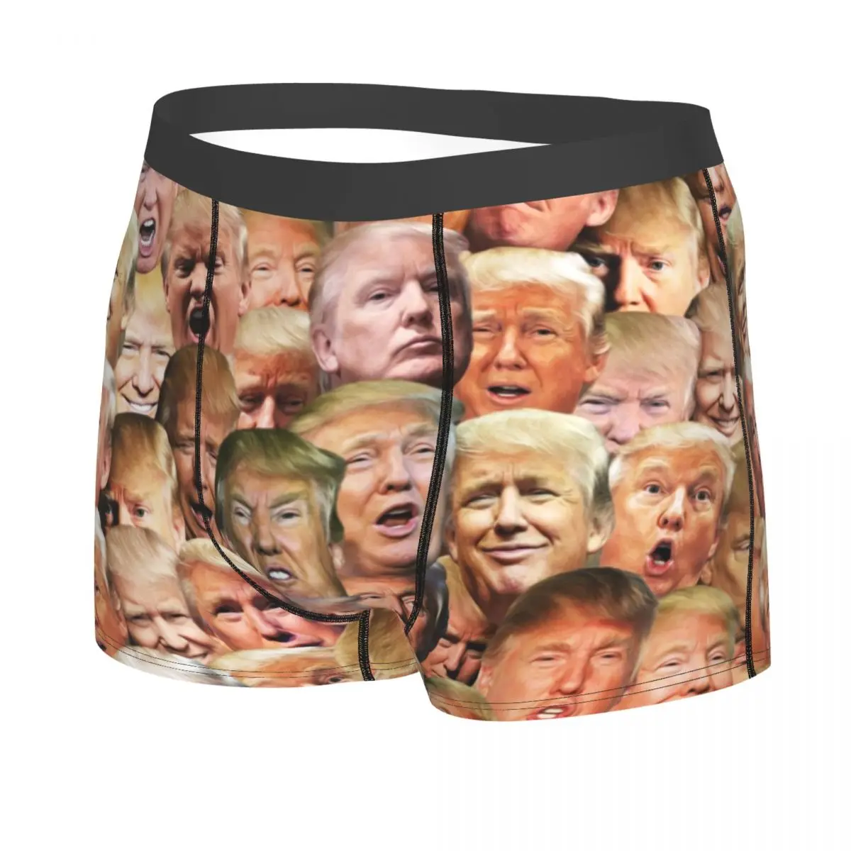 Custom Trump Meme Collage Boxers Shorts Panties Men\'s Underpants Comfortable American Presidential Trump Briefs Underwear