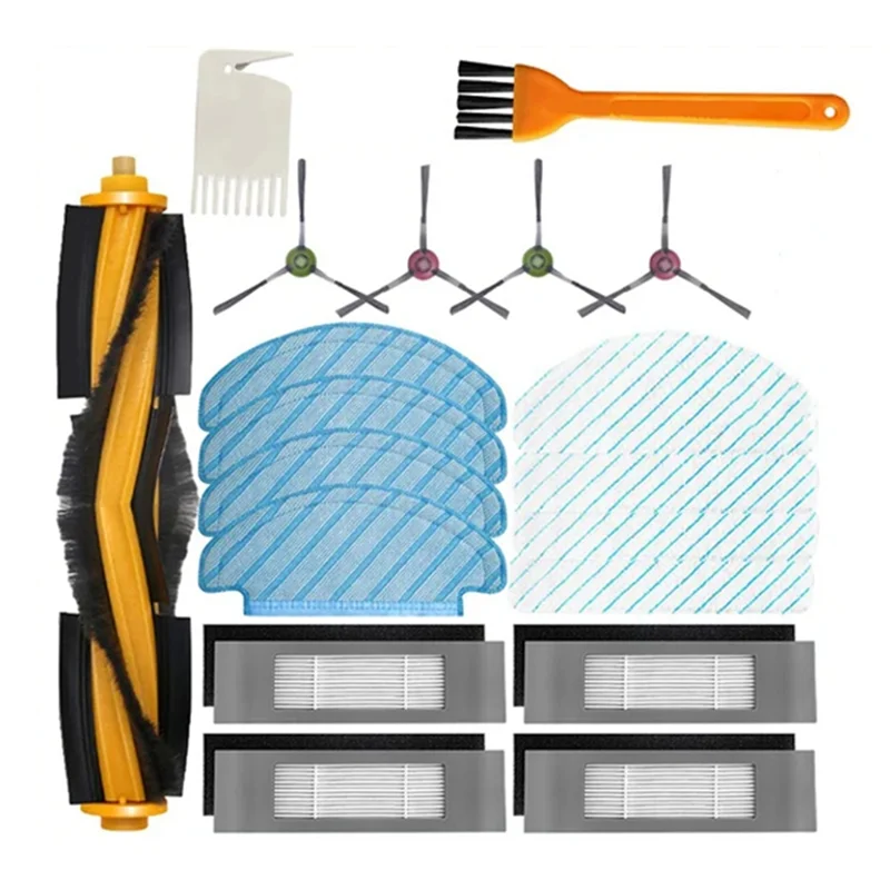 M04K для робота-пылесоса Yeedi Vac Hybrid/Vac Max/Vac 2/Vac 2 Pro/Vac Station, запасные части, основная боковая щетка, тряпка для швабры с фильтром Hepa