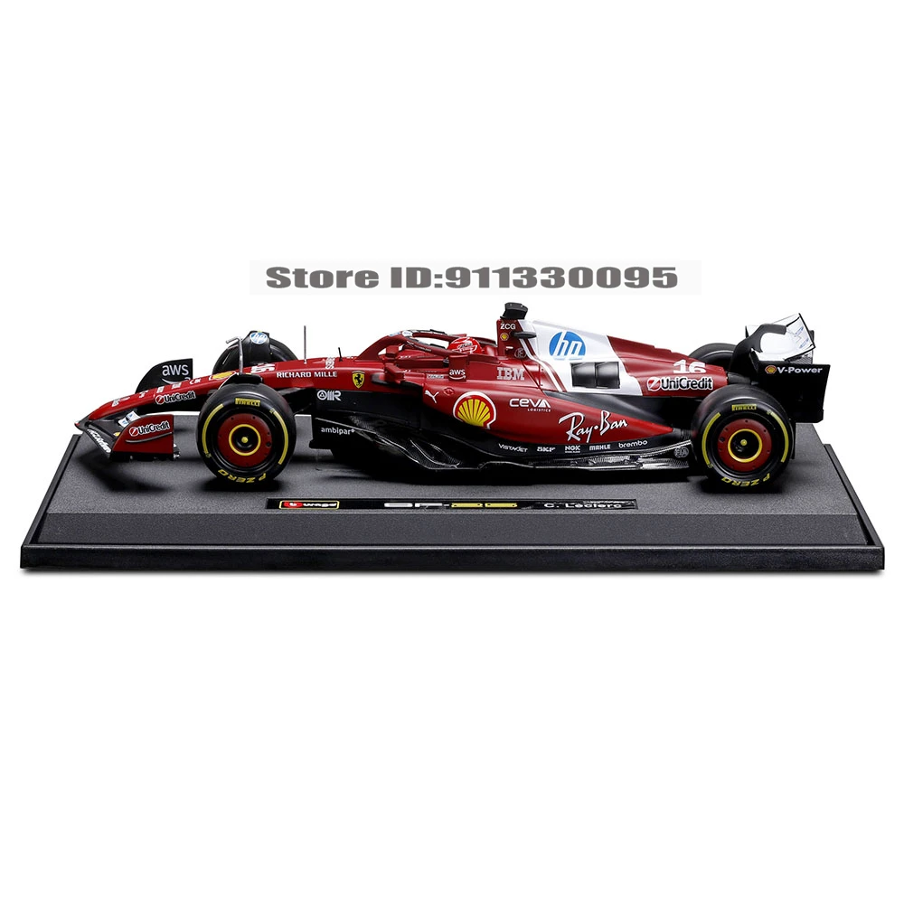 Bburago 1:18 2025 F1 Ferrari SF25 #16 Charles Leclerc #44 Lewis Hamilton model simulation car model alloy car toy collection