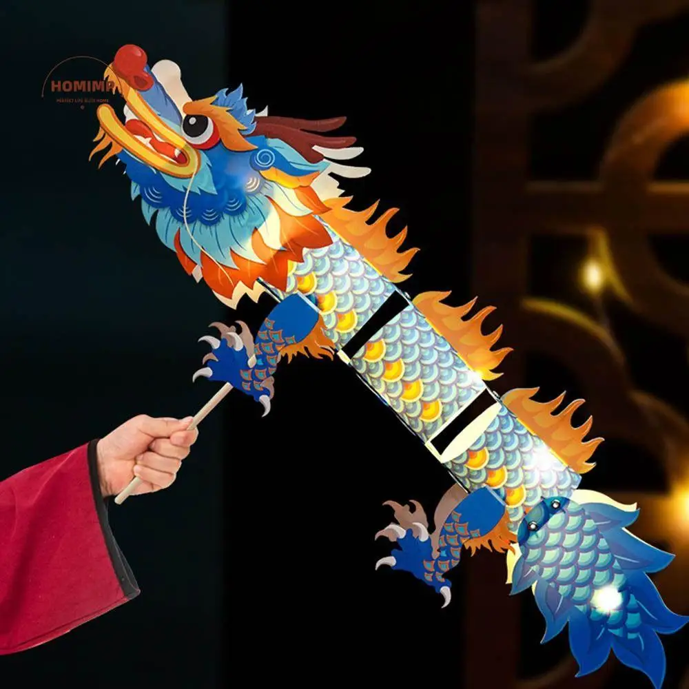 

Craft Kit Mid Autumn Chinese Lantern Material Bag Handmade Dragon Lantern Dance Dragon DIY Mid-Autumn Festival Lantern Party