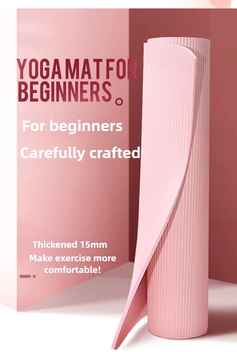 سميكة اليوغا حصيرة المضادة للانزلاق الرياضة اللياقة البدنية حصيرة 185 سنتيمتر x 90 سنتيمتر إيفا الراحة رغوة اليوغا مات لممارسة اليوغا وبيلاتيس بساط جمباز #5