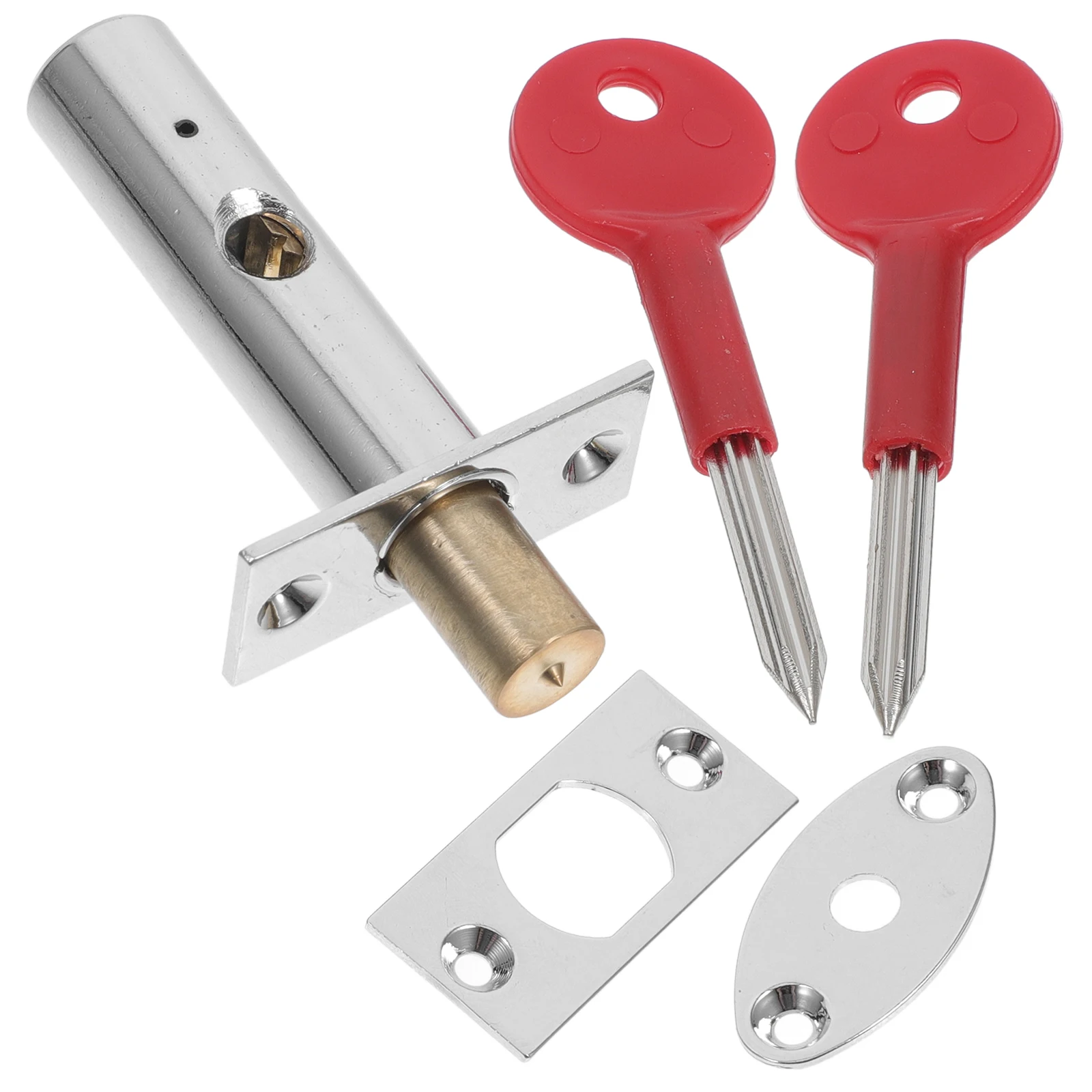 

1 set Fire Door Lock Hidden Mortise Cylinder Tube Well Hotel Front Copper Commercial Locks Tubewell Zinc Alloy Hardware