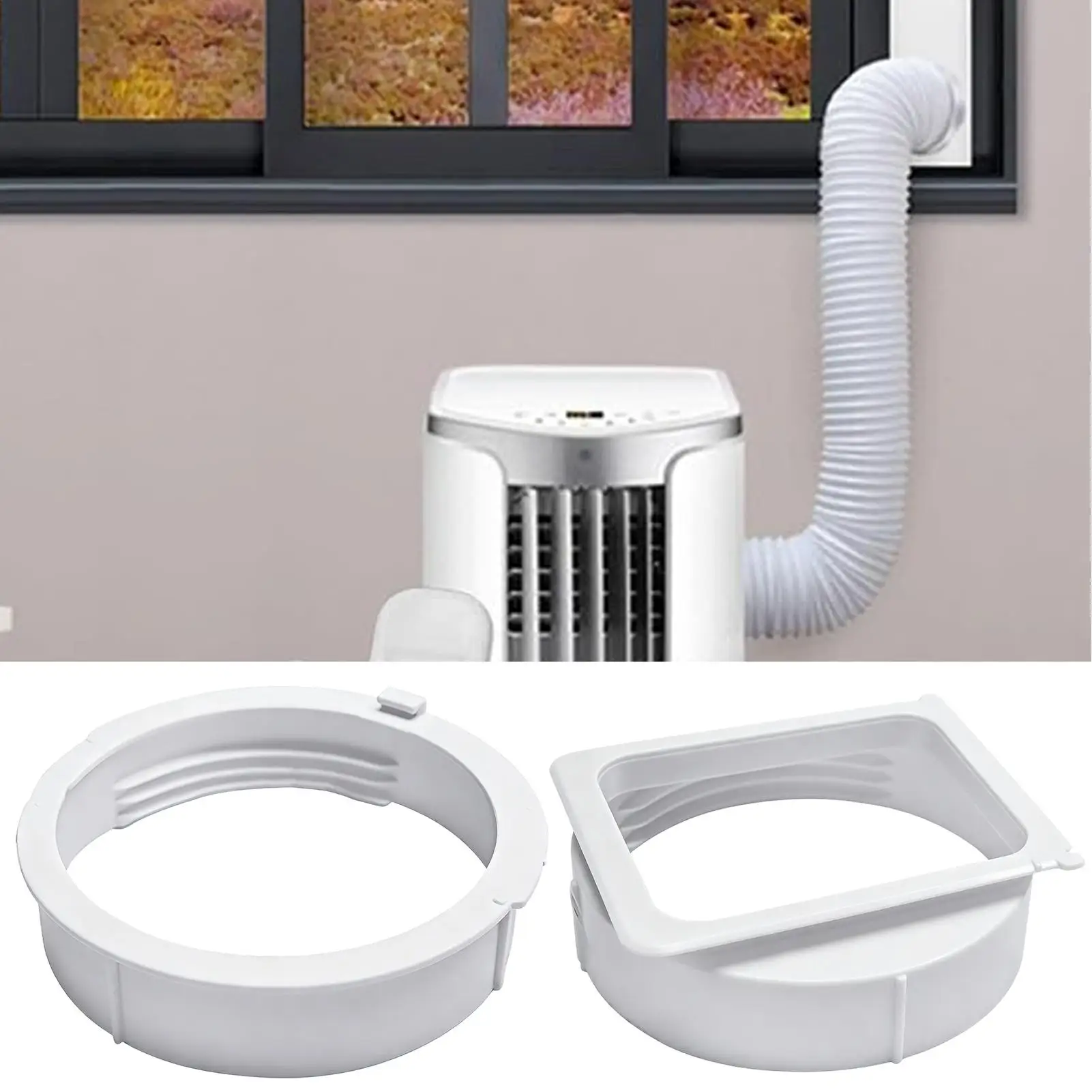1Pc Air Conditioner Exhaust Duct Interface 15cm KY-25 KY-35 Pipe Hose Connector Window Baffle Adapter For Portable Mobile AC