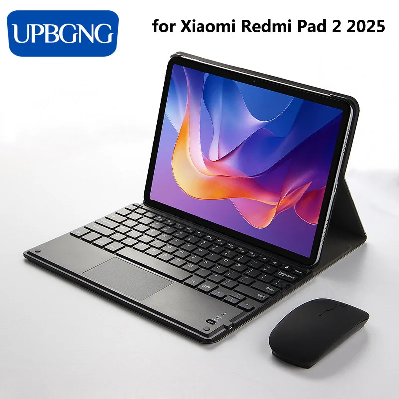 Touch Keyboard Case for Redmi Pad 2 2025 SE 11inch Wireless Bluetooth Keyboard Mouse Cover for Redmi Pad 2 Pad SE Accessories