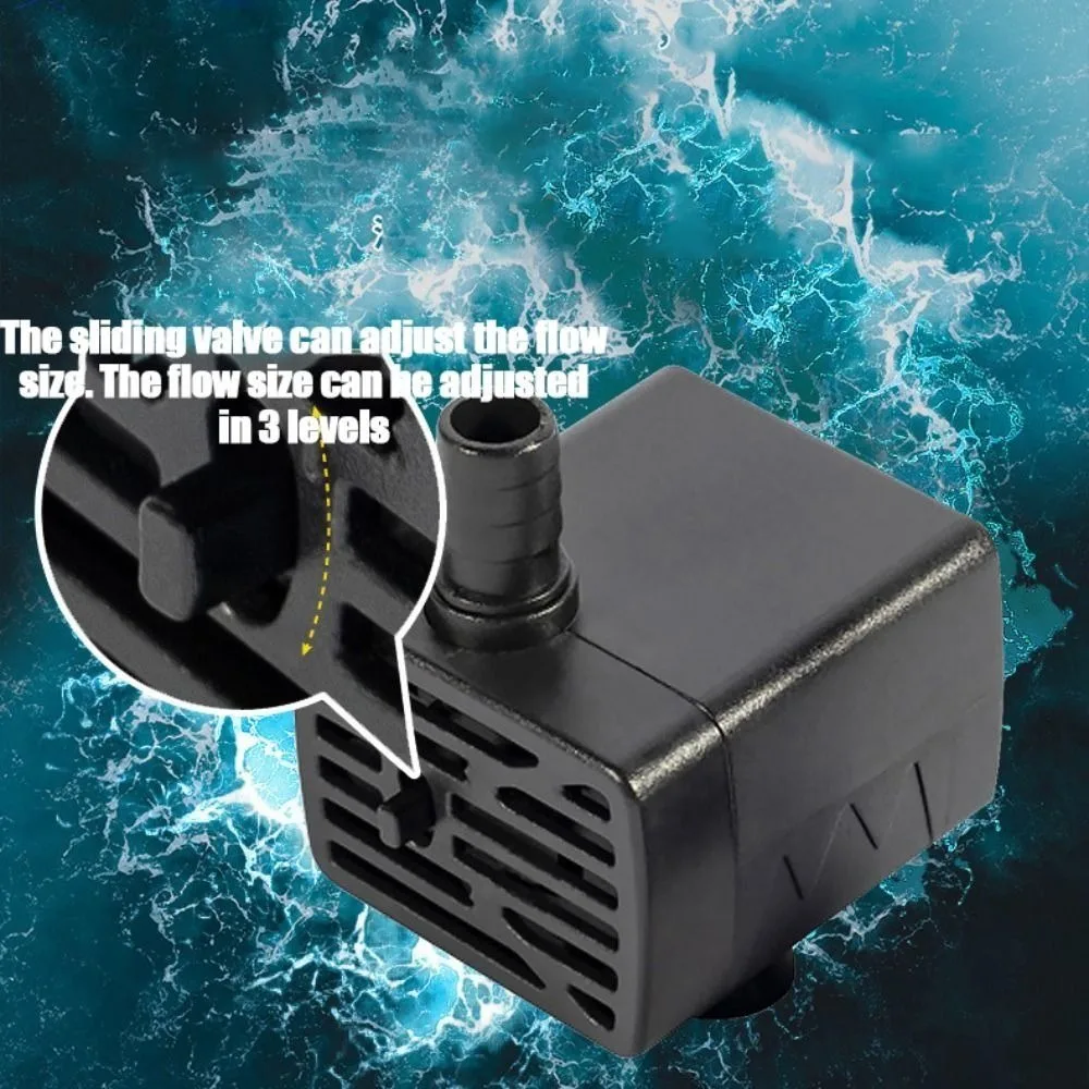 Decoration 5V Fish Tank Water Pump USB Fine mist Mist Maker Fogger Colorful lights Silent operation Submersible Pump office