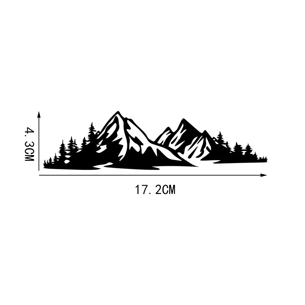 YJZT 17.2*4.3cm Alpine And Forest Vinyl Decal Camping Hiking Personality Car Stickers Body Bumper Trim