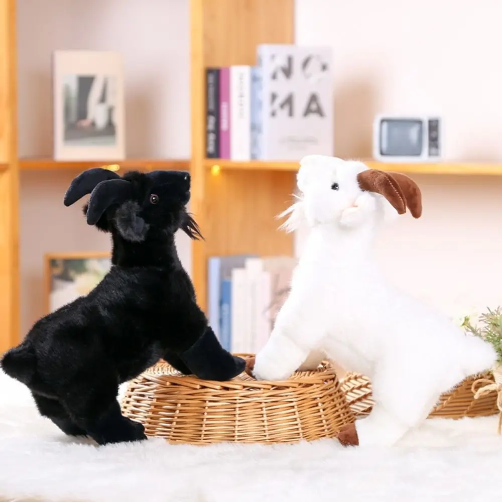 Plushie Schapen Speelgoed PP Katoen Baby Geit Pluche Pop Pluizig Gevuld Gehoornd Schapen Knuffels Mooie Schattige Baby Geit Sleutelhanger Kinderen