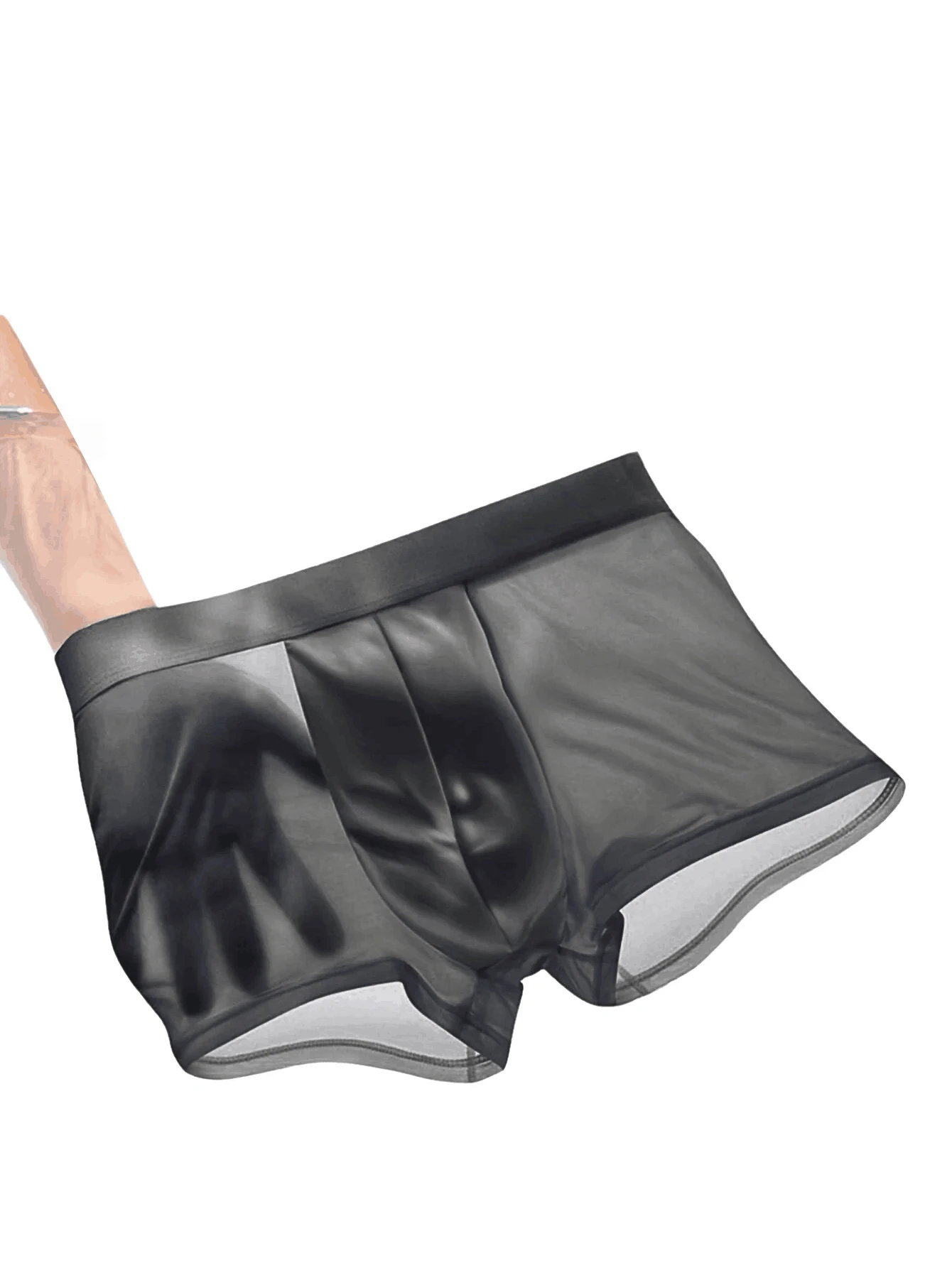 

Мужское нижнее белье оптом, европейские и американские трансграничные ледяные шелковые брюки с четырьмя углами английского размера, трусы большого размера