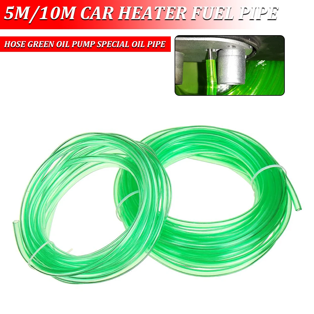 Tubo flexible de combustible para calentador de coche, 5M, 10M, verde, para bomba de aceite, tubo dedicado para Eberspacher, calentador de estacionamiento de aire diésel