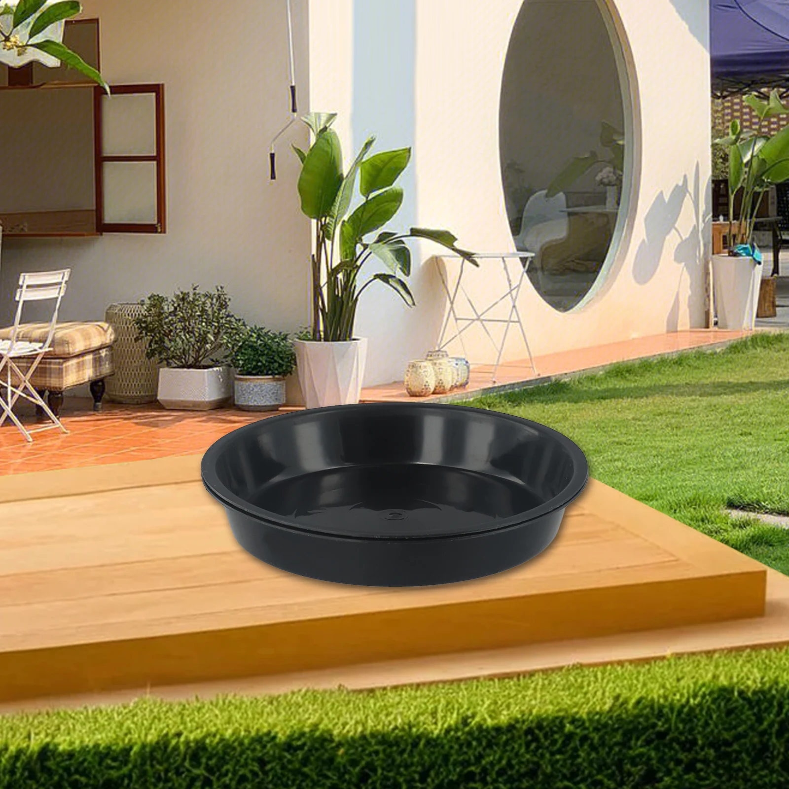 2pcs PP Round Saucers for Indoor Plants Succulents Flower Pots Drainage Water Collection Prevent Floor Stains Garden