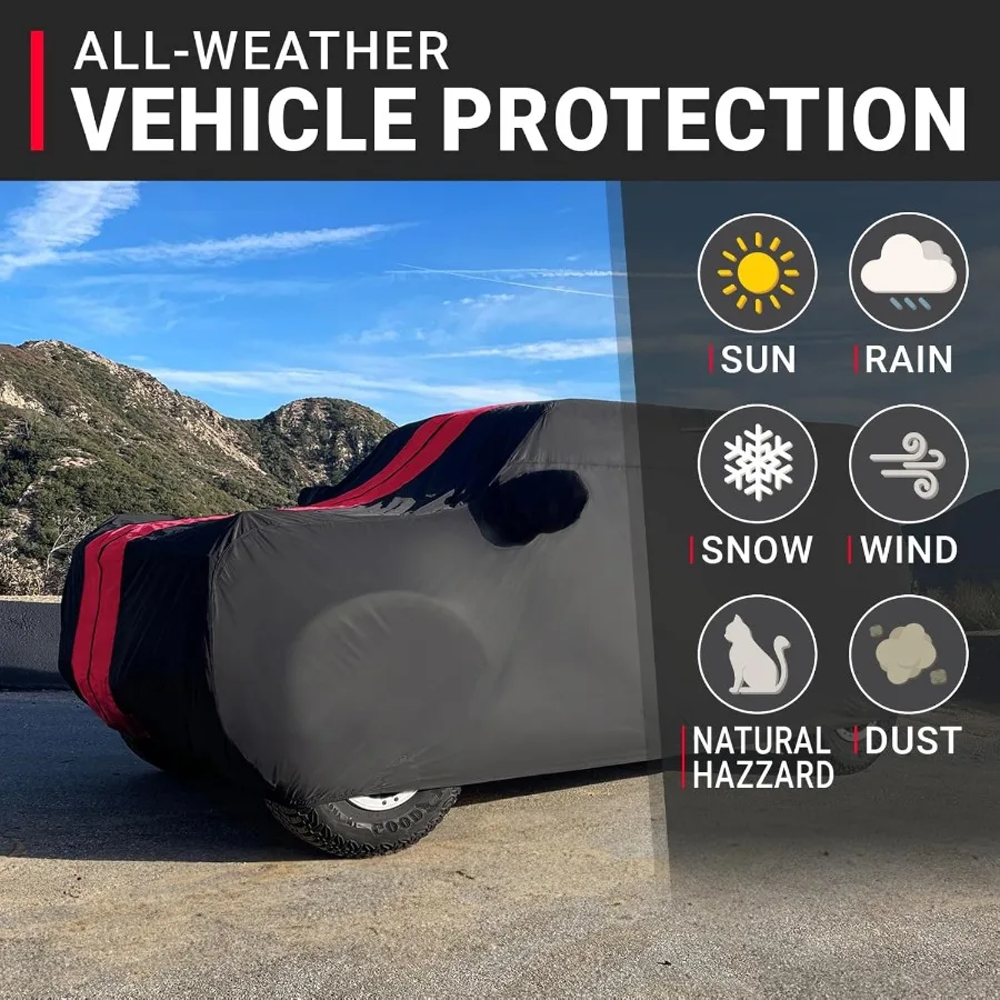 Custom SUV Cover for Jeep Cherokee 19751983 Waterproof AllWeather Rain Snow UV Sun Protector Full Exterior Indoor Outdoor Car C