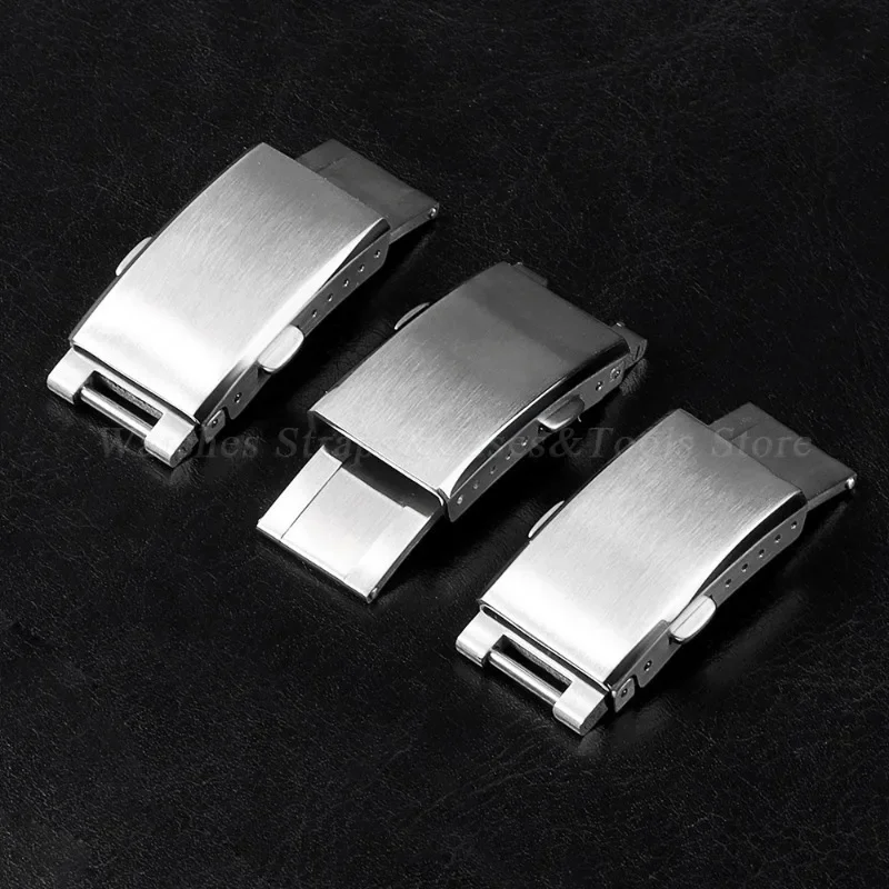 Solid Stainless Steel Buckle for Rolex for Submariner 9x16mm Metal Folding Clasp for Daytona Luxury Deployment Men Watch Button