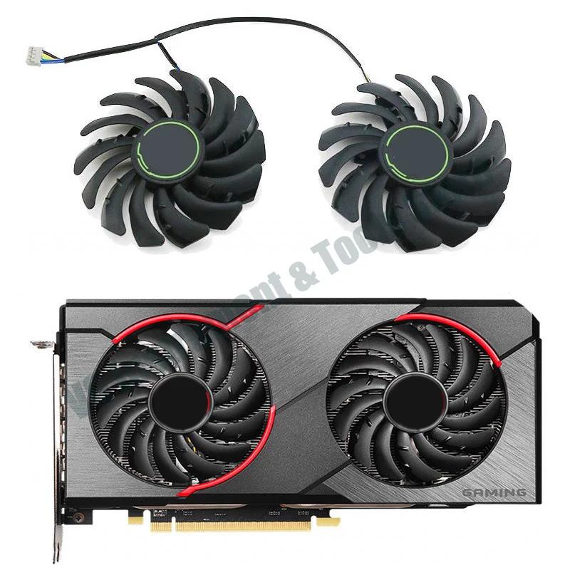 Neuer Lüfter PLD09210S12HH für MSI Radeon RX 5500 XT GAMING X Grafikkarte – Detail 1