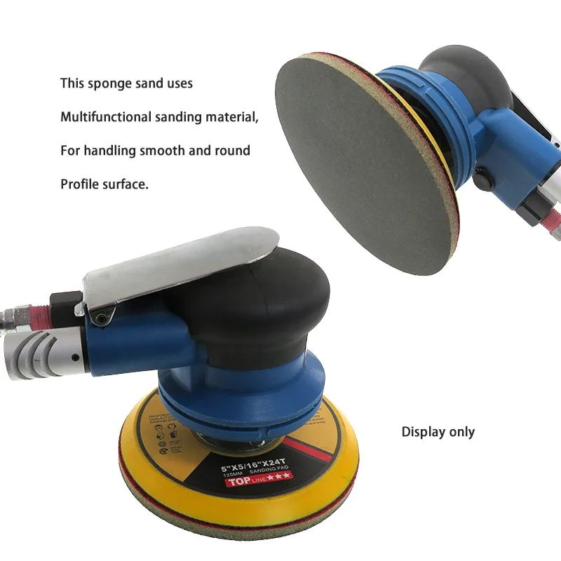5 Inch Wet and Dry Mirka Sponge Sandpaper Flocking Back Velvet 180/360/500/600/1000/2000/3000/4000 Grit Abrasive For Grinding