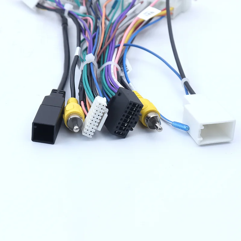Android Car Radio Power Cable Harness Fit For Toyota Prado/Land/CHR/RAV4/Camry//Corolla 16 Pin Car Radio Cable Canbus Box