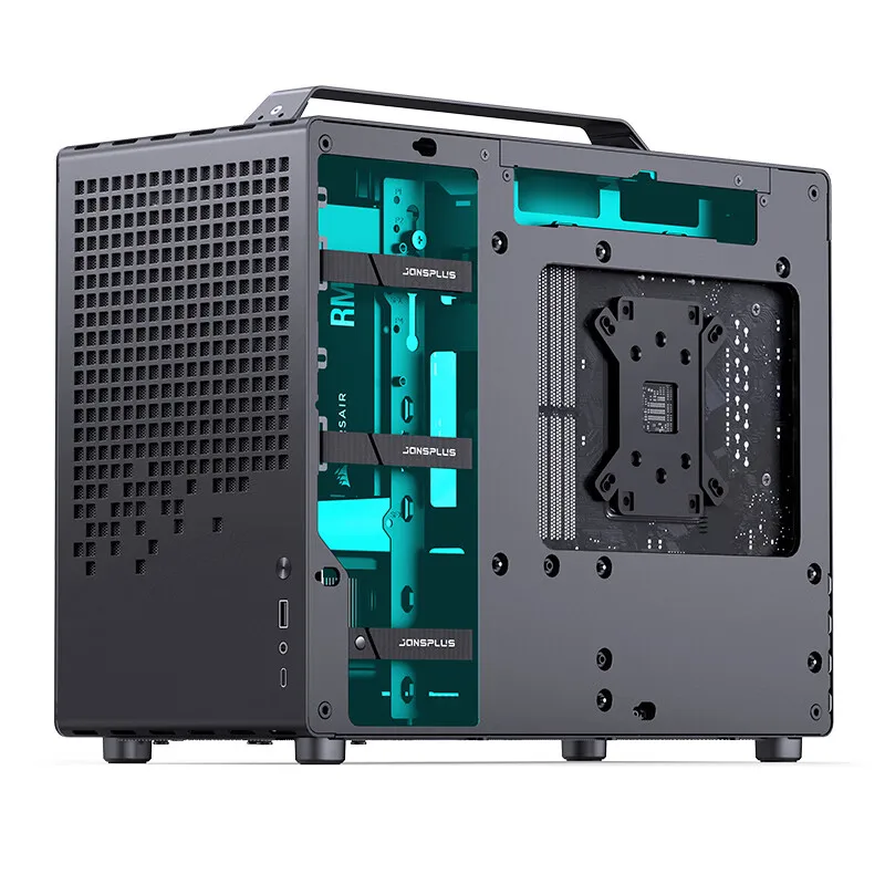 Imagem -05 - Caixa do Computador Portátil Matx Mini-itx Chassis Suporte Sfx Atx Fonte de Alimentação Tipo-c Gen2 20l Mini pc Case Jonsbo-z20