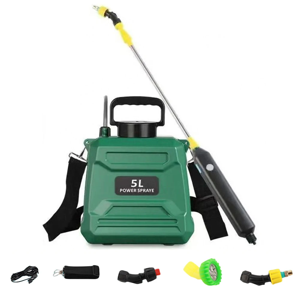 5L Shoulder  Sprayer Electric Backpack Sprayer USB Rechargeable Garden Water Sprayer Multi-Function for Glass Cleaning