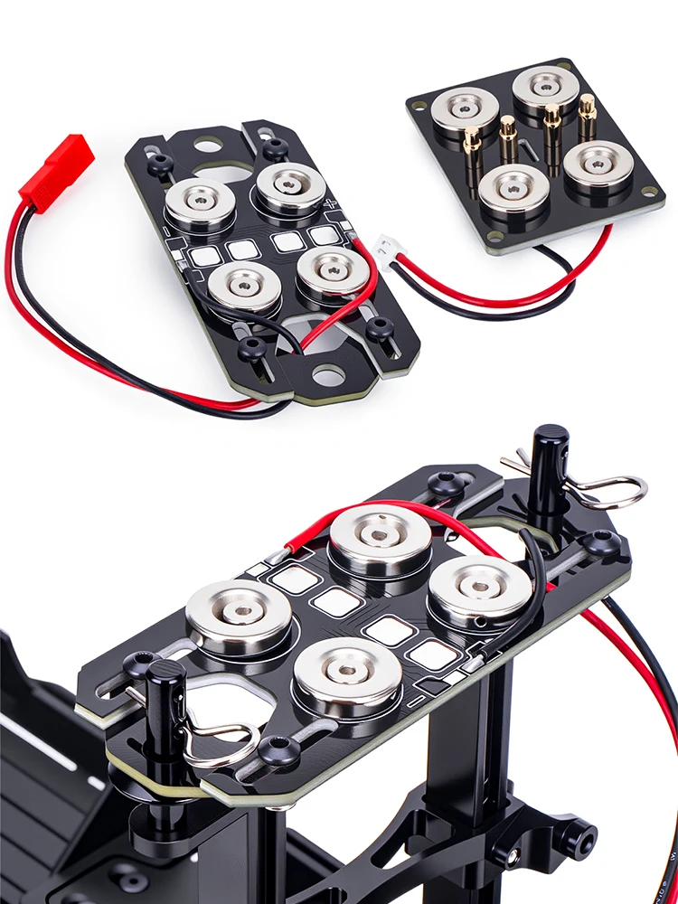 Support de batterie magnétique et colonne de fixation universelle pour Traxxas TRX4 TRX6, pièces de mise à niveau pour voiture RC 1/10 1/8