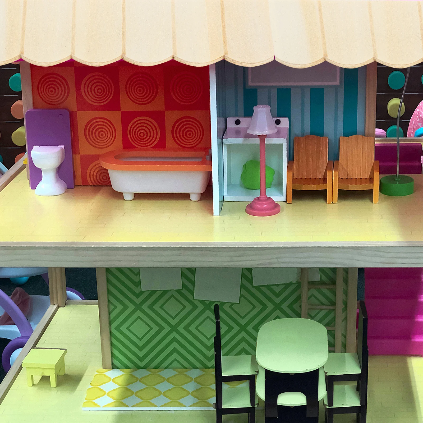 

12Pcs Mini Roof Tile Natural Wood Material Easy to Use for Handicraft Projects Relaxing DIY Activity Lovely Appearance Gift Idea