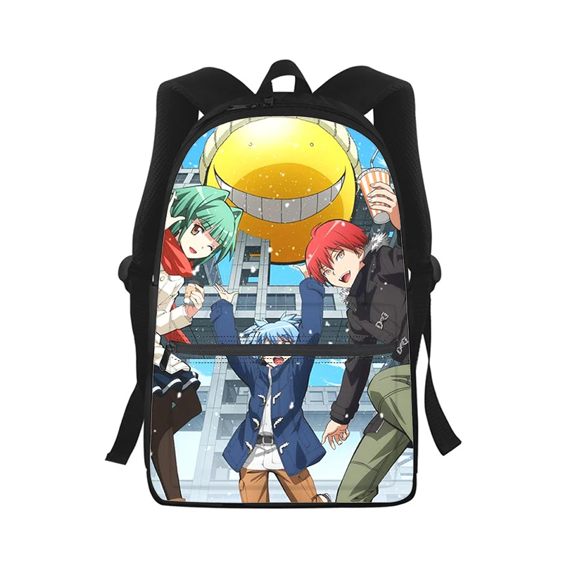 Assassination Classroom mochila con estampado 3D para hombre y mujer, bolso escolar para estudiantes, mochila para ordenador portátil, bolso de hombro de viaje para niños